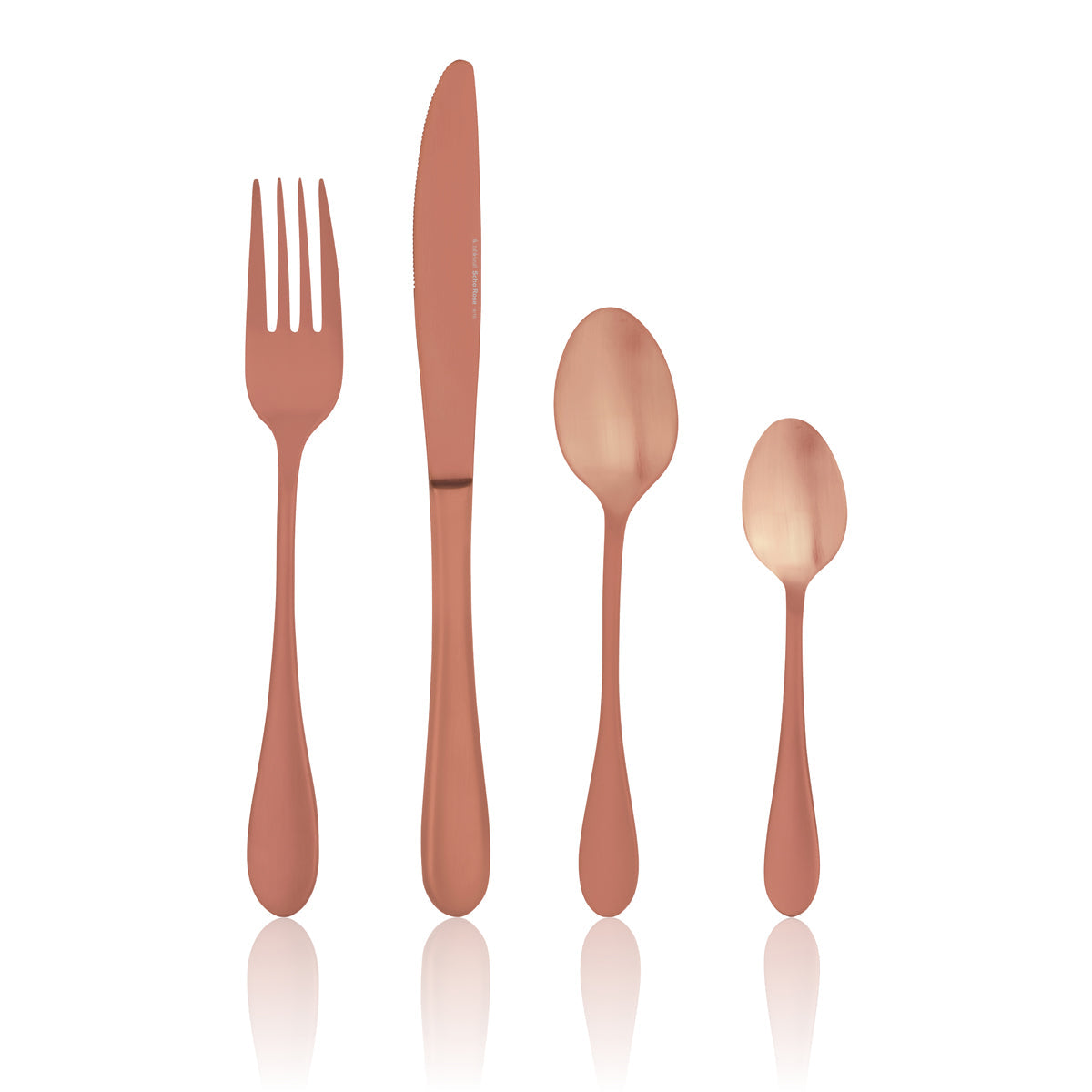 cutlery set ima showing rose metal cutlery