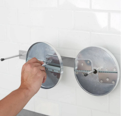 Robot Coupe 101230 Wall Mounted Disc Holder | Stainless Steel | 3 Hooks 101230