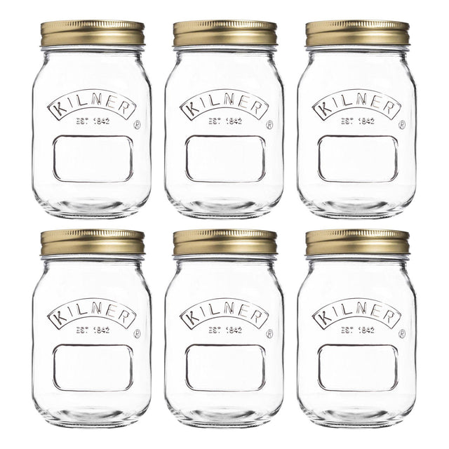 1609 - Kilner Genuine Preserve Jar 500ml - Set of 6