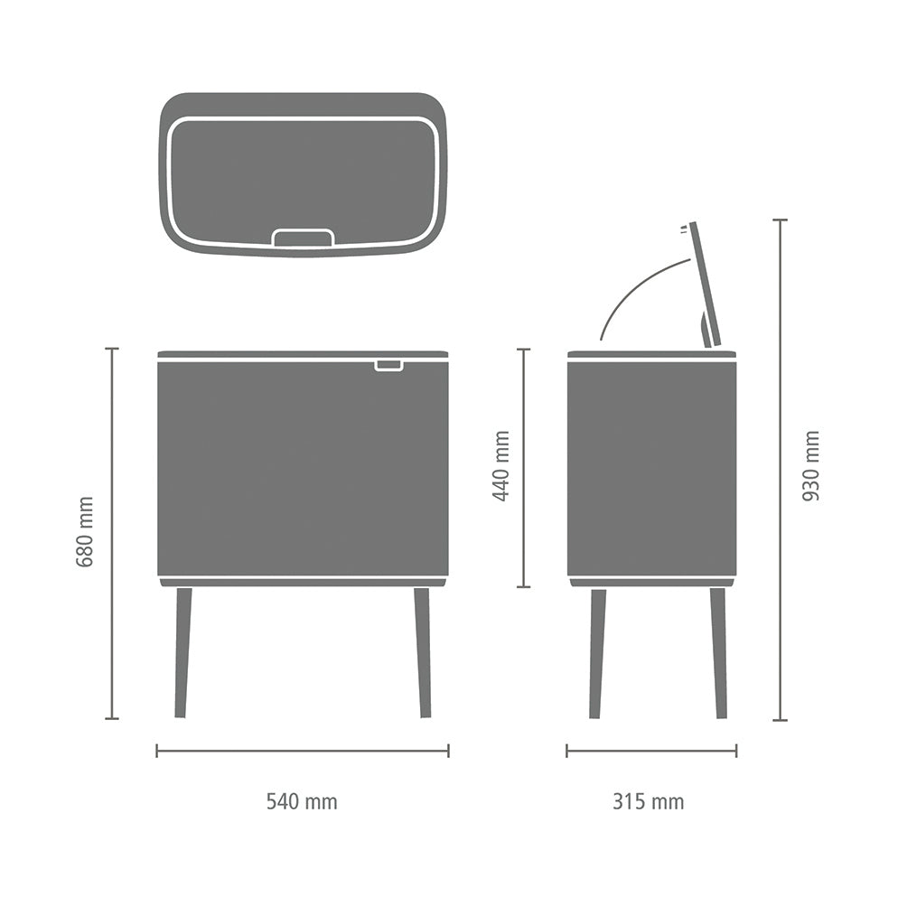 BO Touch Bin 11/23L Matt Black - 1907 (3)