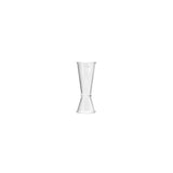 Tru-Pour Japanese Jigger Polycarbonate 30/60ml Clear 12/Pack