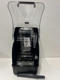 JTC OmniBlend Blend 767 AQ Black with OmniShield I Reduces noise by 80% 7 Year Warranty Commercial Smoothie maker 3 HP motor Performance with a 1.5 Litre D Jug & Tamper Rod (Black)