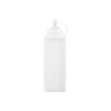 10-Pack Chef Inox Square Plastic Squeeze Bottles 1L Clear – Professional Sauce Containers