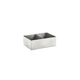 Chef Inox Sugar Packet Holder W/Division S/S 120x80x40mm (Sold in sets of 12)
