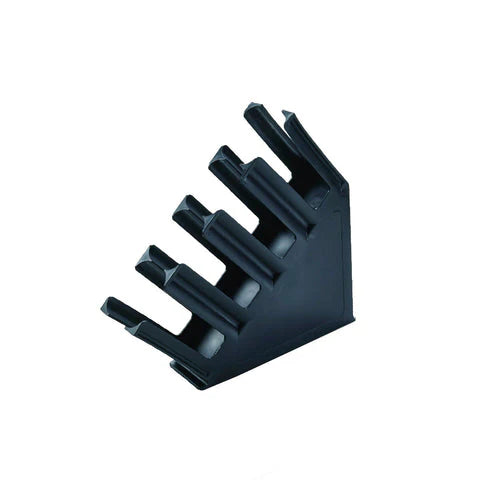 Chef Inox 4-Comp Cup Organiser Black