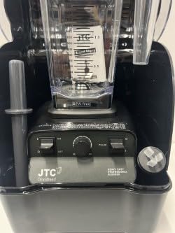 JTC OmniBlend Blend 767 AQ Black with OmniShield I Reduces noise by 80% 7 Year Warranty Commercial Smoothie maker 3 HP motor Performance with a 1.5 Litre D Jug & Tamper Rod (Black)
