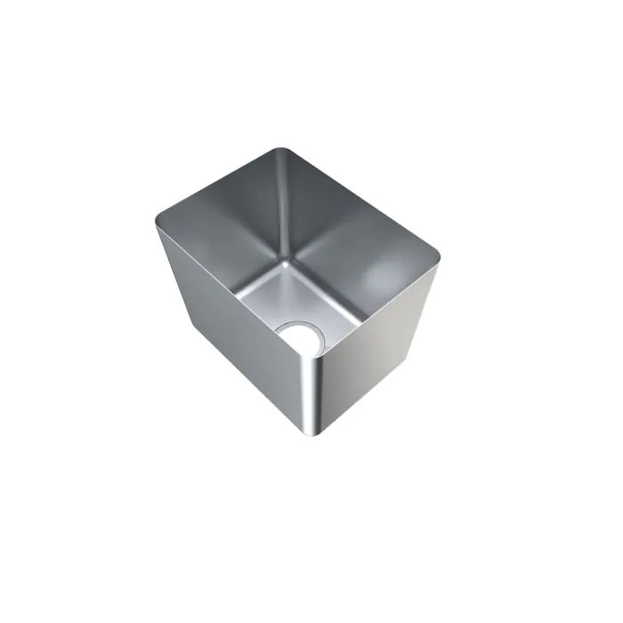 3monkeez HF403030 1.2mm Premium Hand Fabricated Sink Bowl, 400x300x300