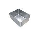 3monkeez HF453520 1.2mm Premium Hand Fabricated Sink Bowl, 450x350x200