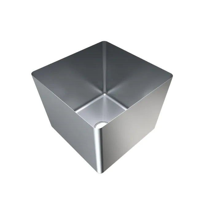 3monkeez HF505040 1.2mm Premium Hand Fabricated Sink Bowl, 500x500x400