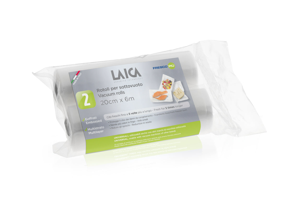 Vacuum Bag Rolls x 2 (20cm x 6m)