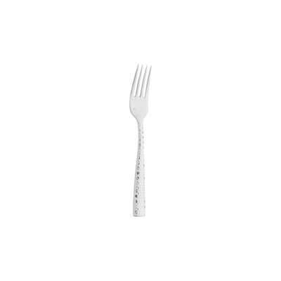 10652 - FORTESSA Lucca Faceted Dessert Fork-18/10 Dozen