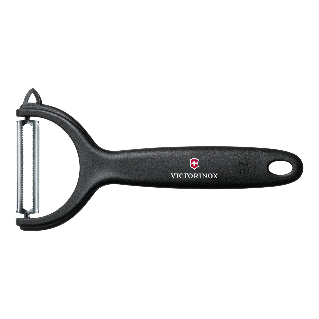 Tomato & Kiwi Peeler, Micro Serrated Double Edge 12cm - Black
