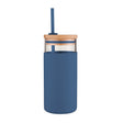Glass Smoothie Tumbler, 500ml - Navy - 12437