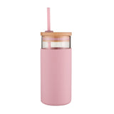 Glass Smoothie Tumbler, 500ml - Pink - 12438