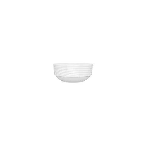 Bonna Banquet Round Deep Bowl 120mm 350ml White - Elegant Vitrified Porcelain, Scratch & Chip Resistant, Professional Kitchen Grade (Sold in sets of 12)