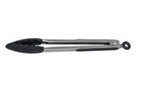Silicone Tongs with Stainless Steel Handle 30cm - Black - 13203