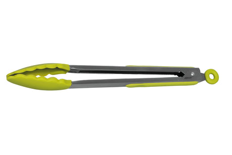 Silicone Tongs with Stainless Steel Handle 30cm - Green - 13204
