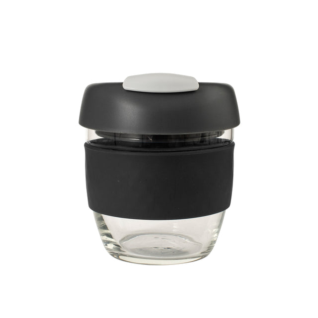 Glass GoCup, 236ml/8oz - Black / Charcoal / Grey - 13831