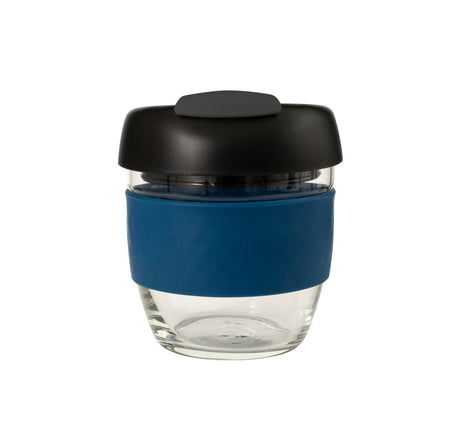 Glass GoCup, 236ml/8oz - Navy / Black / Grey - 13834
