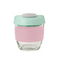 Glass GoCup, 236ml/8oz - Pink / Mint / Grey - 13835