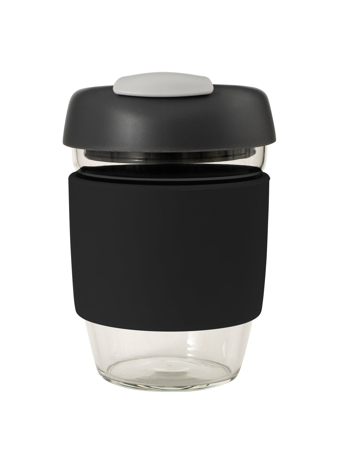 Glass GoCup, 296ml/10oz - Black / Charcoal / Grey - 13837