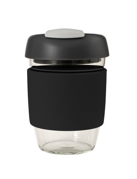 Glass GoCup, 296ml/10oz - Black / Charcoal / Grey - 13837