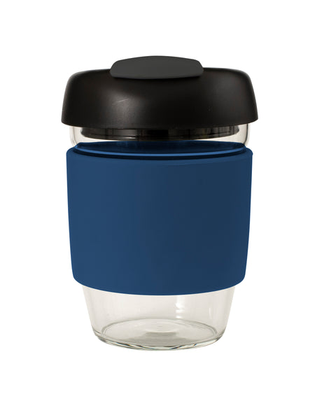 Glass GoCup, 296ml/10oz - Navy / Black / Grey - 13840
