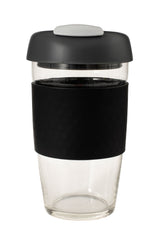 Glass GoCup, 473ml/16oz - Black / Charcoal / Grey - 13843