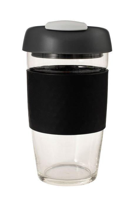 Glass GoCup, 473ml/16oz - Black / Charcoal / Grey - 13843