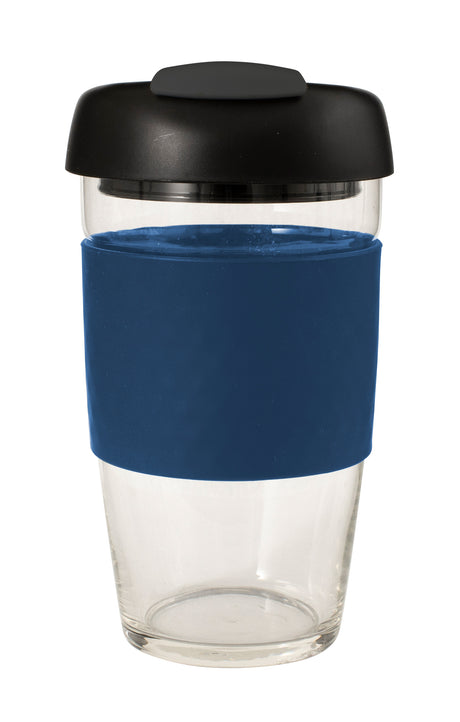Glass GoCup, 473ml/16oz - Navy / Black / Grey - 13846