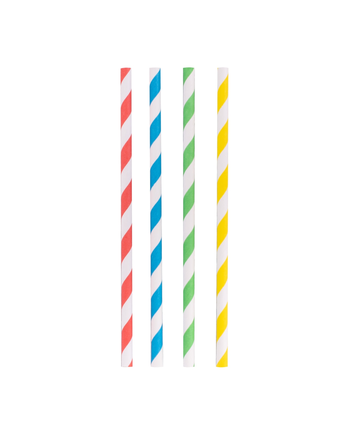 Papers Cocktail Straws, 14cm Rainbow - Set of 50 - 14935