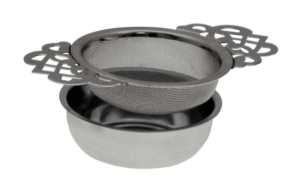 Empress Tea Strainer with Drip Bowl - 15028
