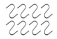 S Hooks - Set of 8 - 15074
