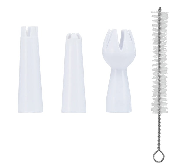 Cream Whipper Spare Part Set - Gas Cover, 3 Nozzles and Cleaning Brush - 15099