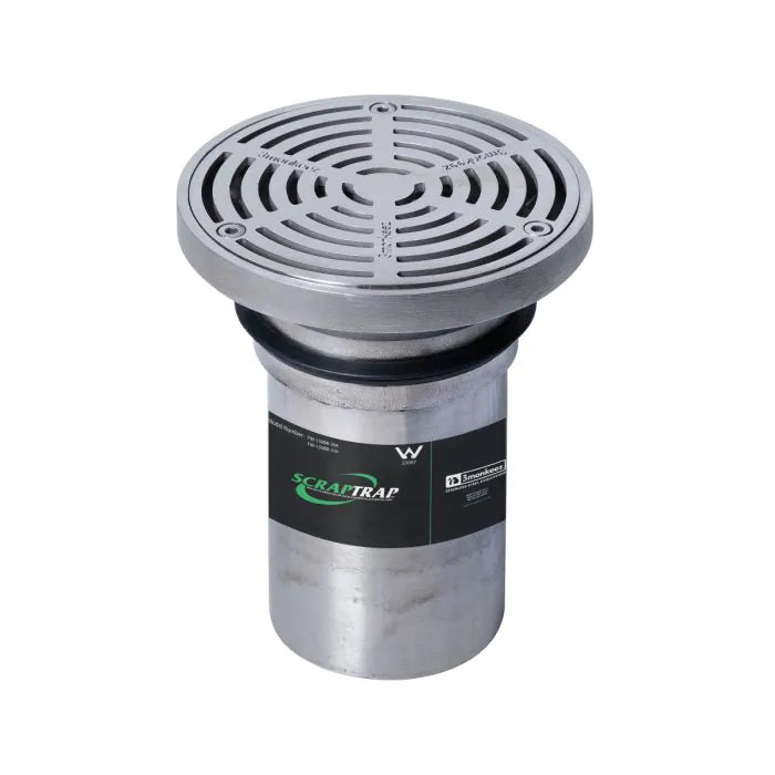 3monkeez FW-150BR-316 150mm Round Floor Waste Arrestor I 316 Grade Stainless Steel