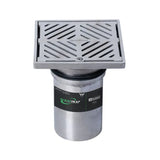 3monkeez FW-150BS-304 150mm Square Floor Waste Arrestor I 304 Grade Stainless Steel