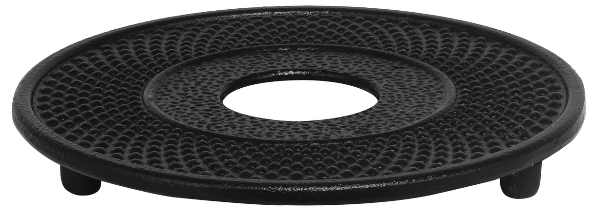 Hobnail Cast Iron Trivet, 13cm Diameter - Black - 15108
