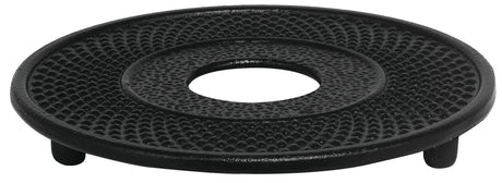 Hobnail Cast Iron Trivet, 13cm Diameter - Black - 15108