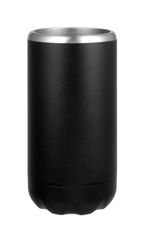 Slim Double Wall Insulated Can & Stubbie Holder- Black - 15131
