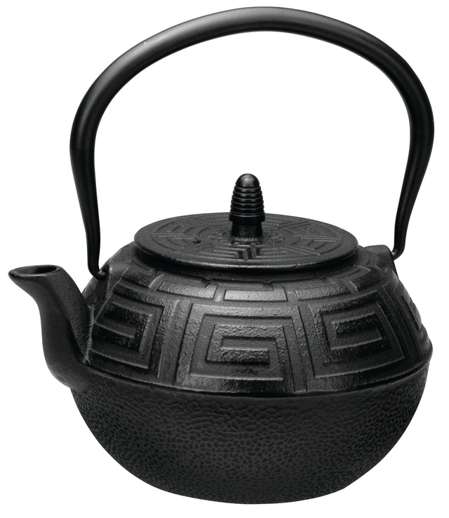 Majestic Cast Iron Teapot, 1.2 Litres - Black - 15186