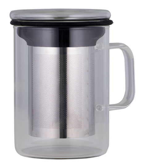 Tea Mug with Infuser, 350ml  - Black - 15246