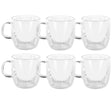 Caffe Manico Double Wall Glass - Set of 6, 250ml - 15413
