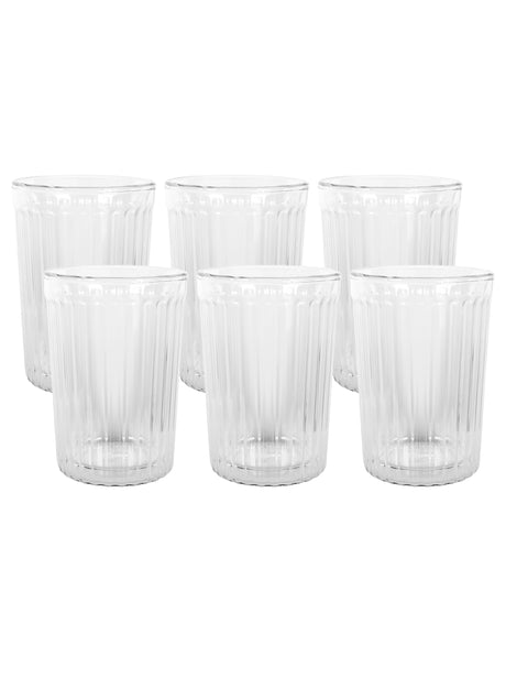 Rigato Double Wall Glass - Set of 6, 250ml - 15423