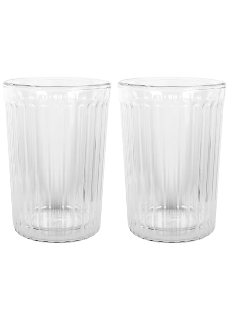 Rigato Double Wall Glass - Set of 2, 350ml - 15424