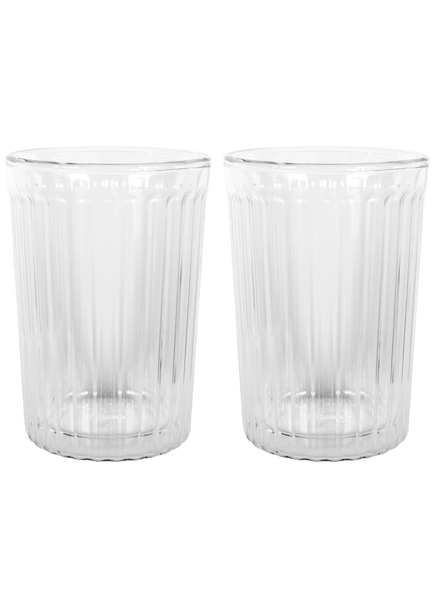 Rigato Double Wall Glass - Set of 2, 350ml - 15424