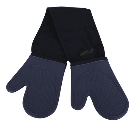 Silicone Double Oven Gloves - Charcoal - 16585