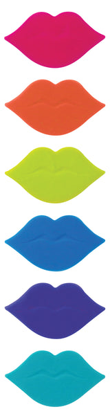 Hot Lips Glass Markers - Set of 6 - 16716