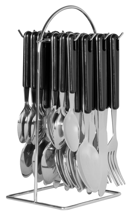 Hanging Cutlery with Wire Frame - Black - 16721
