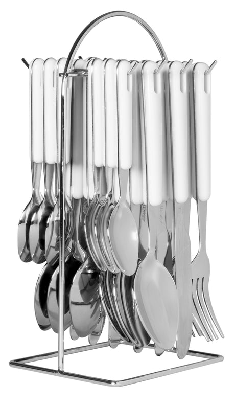 Hanging Cutlery with Wire Frame - White - 16723