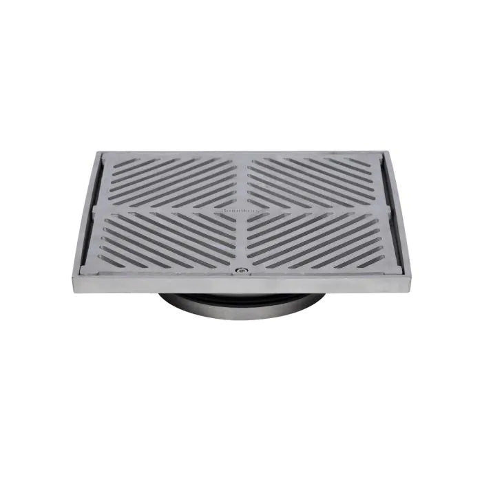 3monkeez FW-200S-150-316 200mm Square Floor Waste I 316 Grade Stainless Steel